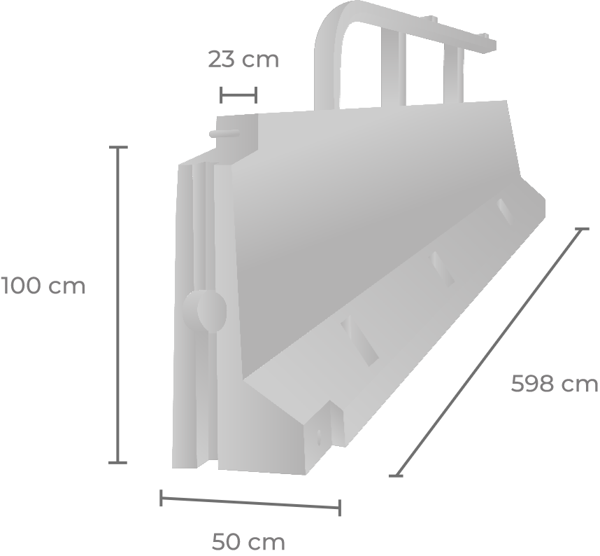 Produto SEGUR NJBP100 Dimensões